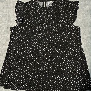 ELLE ruffled short sleeve top